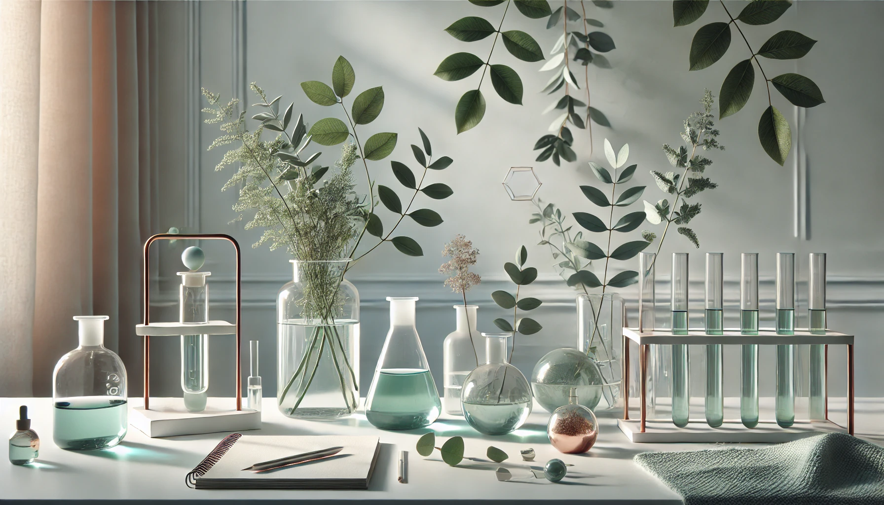 DALL·E 2025-10-21 21.40.22 - Image for the homepage 'About' section of Apotecare, a health and wellness portal blending science and nature. Show a serene and modern environment th